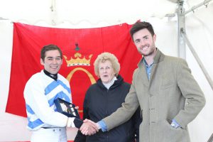 an image of  cave and sons at the point-to-point race as sponsors