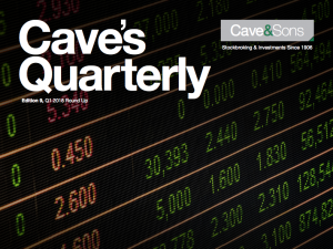 A picture of the Cave's Quarterly Q1 Document